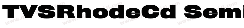 TVSRhodeCd SemiBold Bold字体转换